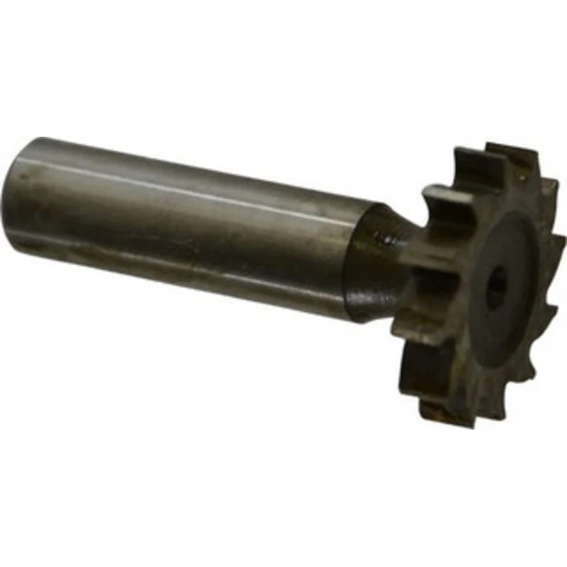 Made in USA 1-1/4 Cut Diam, 3/32 Cut Width, 1/2 Shank, Straight-Tooth Woodruff Keyseat Cutter High Speed Steel, Uncoa...